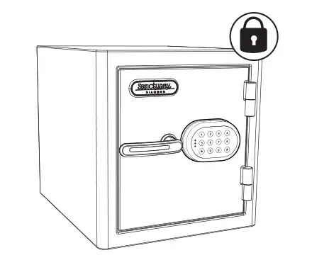 Sanctuary SA-DIA1 Security Safe - LOCKOUT MODE TAMPER PROTECTION