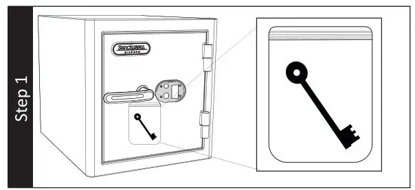 Sanctuary SA-DIA1 Security Safe - Step 1