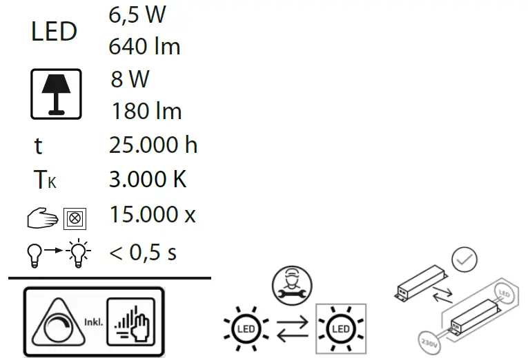 Paul-Neuhaus-4407-LED-Table-Lamp-Instruction-FIG-1