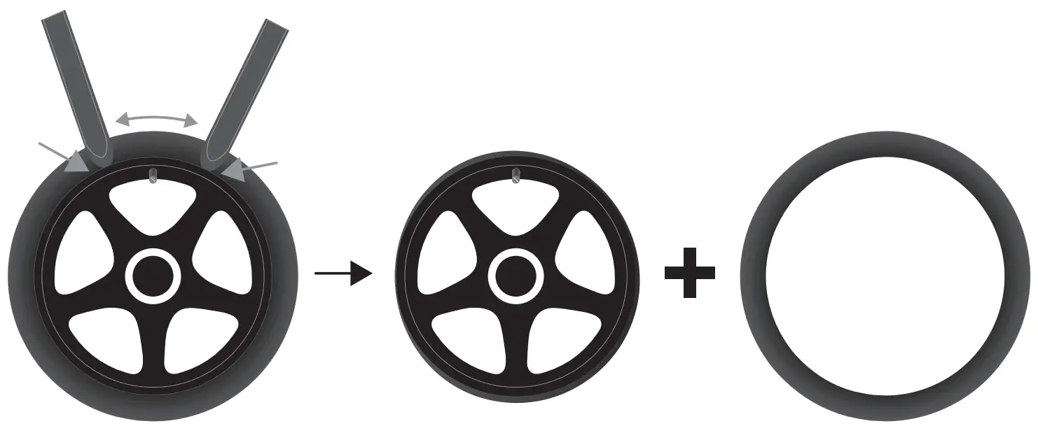 T nB Umintube 8.5 Inch Inner Tube for e-Scooter - Fig 1