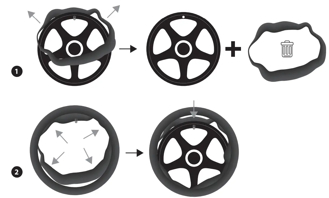 T nB Umintube 8.5 Inch Inner Tube for e-Scooter - Fig 1