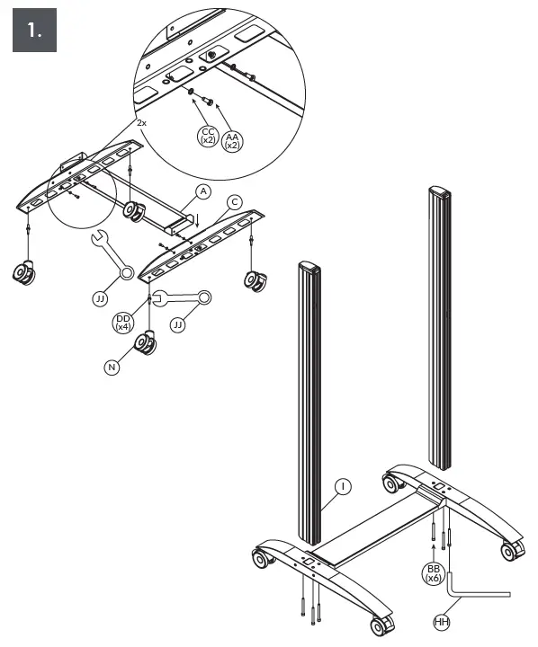 edbak-VWTA2247-L-Trolley-Video-Wall-FIG-6