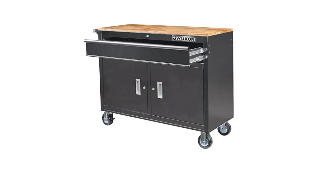 Yukon 64012 Mobile Workbench With Solid Wood Top Owner's Manual