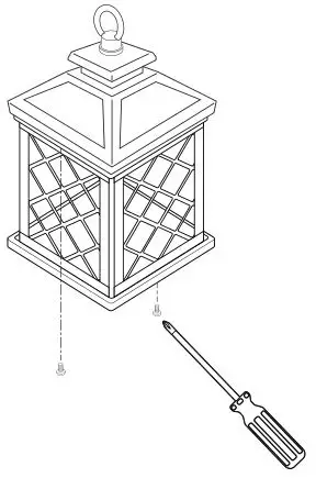 FEIT Electric 4 inch Square Solar Powered Fairy Lantern - To replace the battery, remove the lid