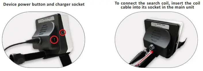 STINGER DETECTORS Gold Stinger X5 Reliable Metal Detector - Device Operation and Coil Connecting