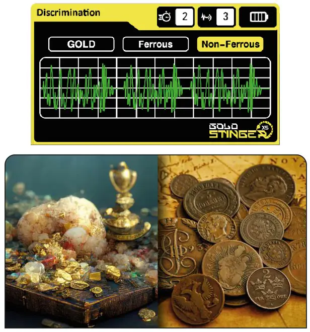 STINGER DETECTORS Gold Stinger X5 Reliable Metal Detector - Discrimination Mode 3
