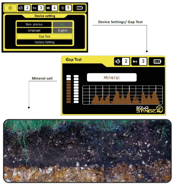 STINGER DETECTORS Gold Stinger X5 Reliable Metal Detector - Gap Test 2