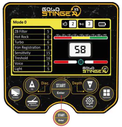 STINGER DETECTORS Gold Stinger X5 Reliable Metal Detector - Pin Pointer Mode 1