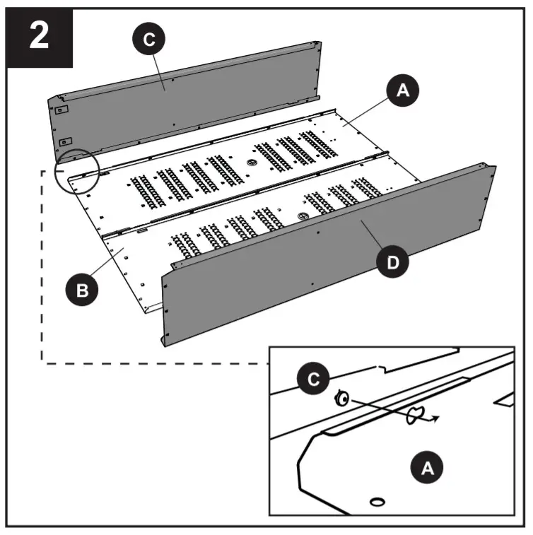 KOBALT 0019000 48-in 2 Door Cabinet - Assemvly2