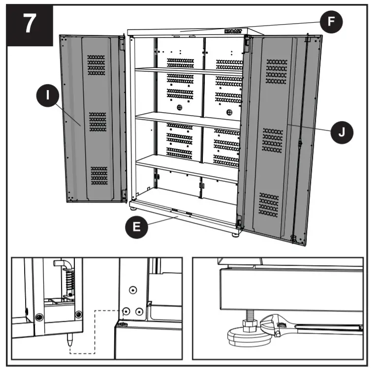 KOBALT 0019000 48-in 2 Door Cabinet - Assemvly7