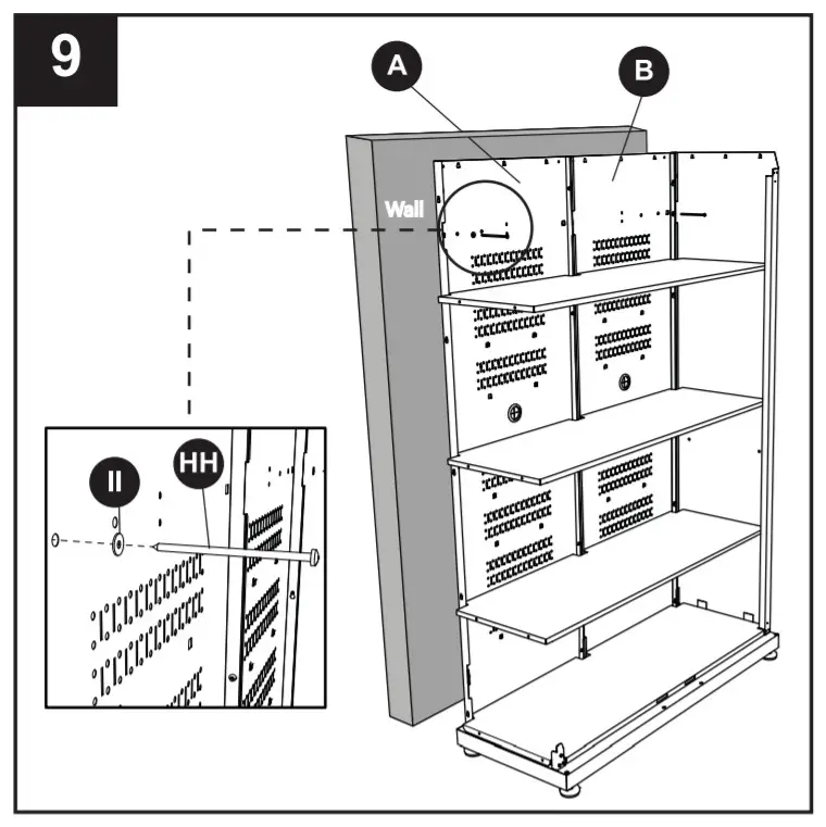 KOBALT 0019000 48-in 2 Door Cabinet - Assemvly9