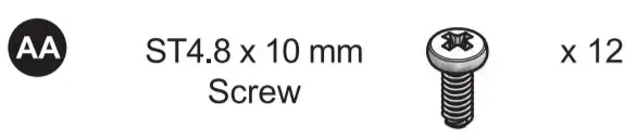 KOBALT 0019000 48-in 2 Door Cabinet - Assemvlya4