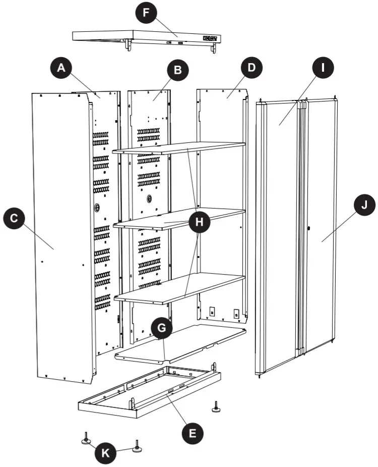 KOBALT 0019000 48-in 2 Door Cabinet - pic