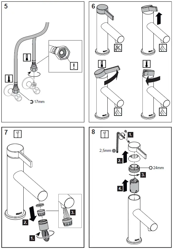 KEUCO IXMO Basin Mixer with Single-Lever Mixer 3