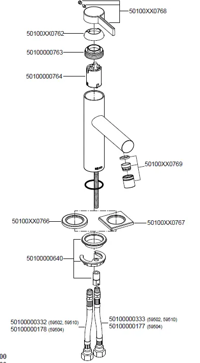 KEUCO IXMO Basin Mixer with Single-Lever Mixer 4