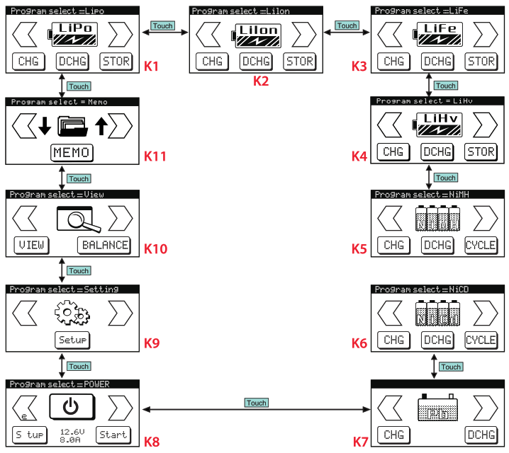 TENERGY T180 100W Touchscreen Intelligent Balance Charger - exterior1