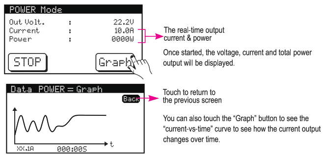 TENERGY T180 100W Touchscreen Intelligent Balance Charger - power program1