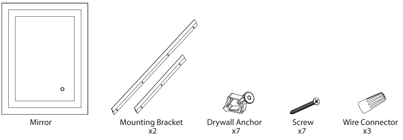 Lowe s 59002 LED Lighted Mirror - fig
