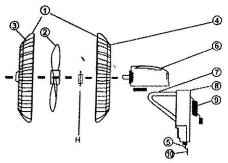 iBELL IBL WF1980 Wall Fan - Fig