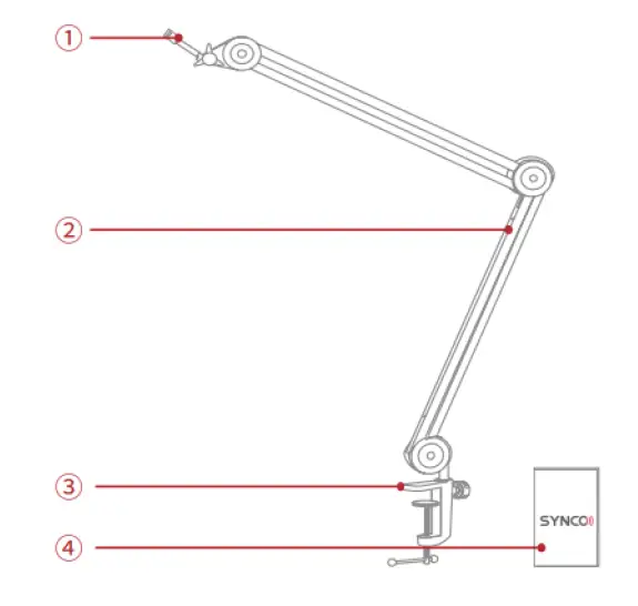 SYNCO-MA30-Microphone-Arm-Stand-FIG-1