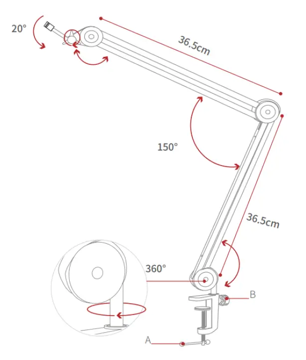 SYNCO-MA30-Microphone-Arm-Stand-FIG-2