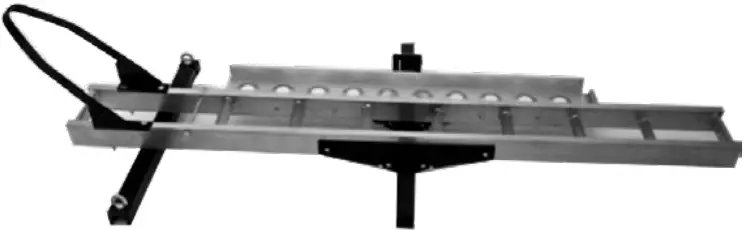BLACK WIDOW AMC-400-DLX Series Aluminum Motorcycle Carrier with Wheel Chock-FIG1