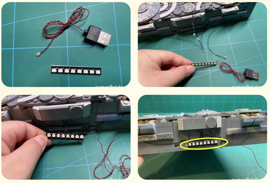 GAME OF BRICKS 76156 Light Kit for Rise of the Domo - 16