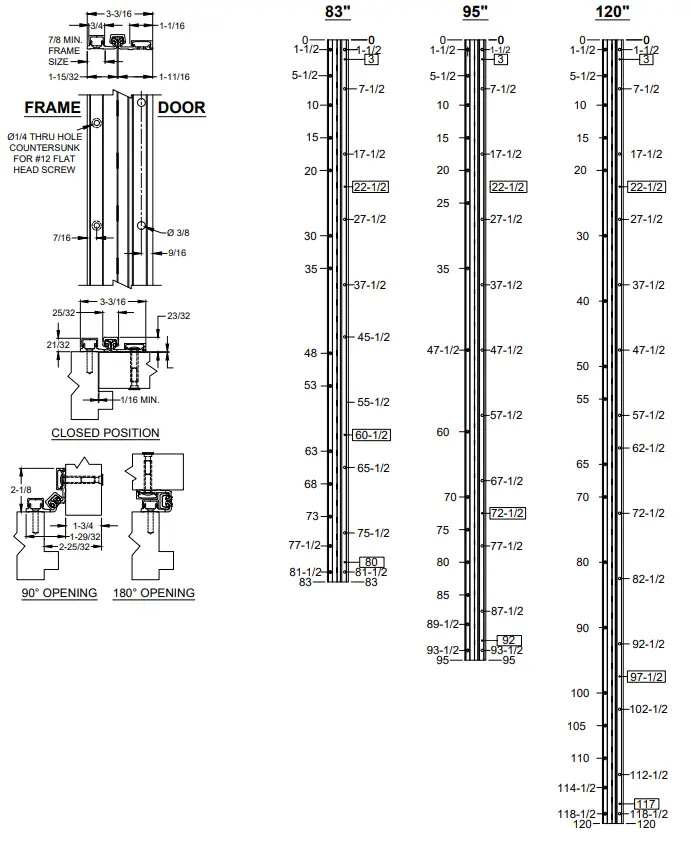 ABH A575 Aluminum Geared Hinge -