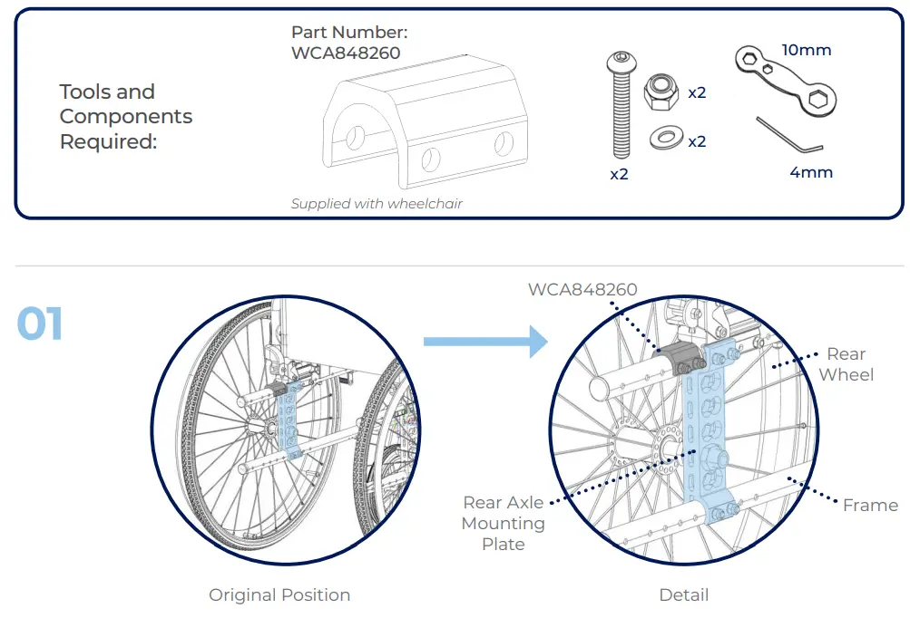 aspire EVOKE 2 Wheelchair - Assembly 47