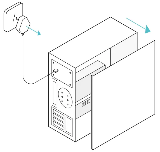 tp-link Archer T6E AC1300 Wireless Dual Band PCI Express -- panel