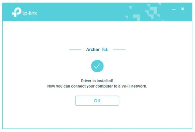 tp-link Archer T6E AC1300 Wireless Dual Band PCI Express -- successfully