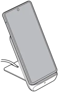 EP-N3300TBEGGB - Charging mobile device with the phone stand upright 3b