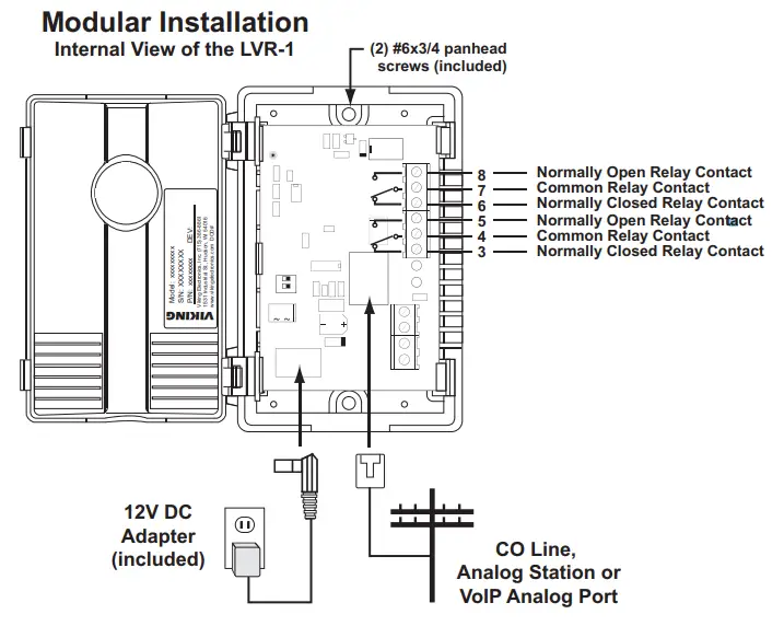 VIKING Line Verification Relay LVR 1- Modular Installation
