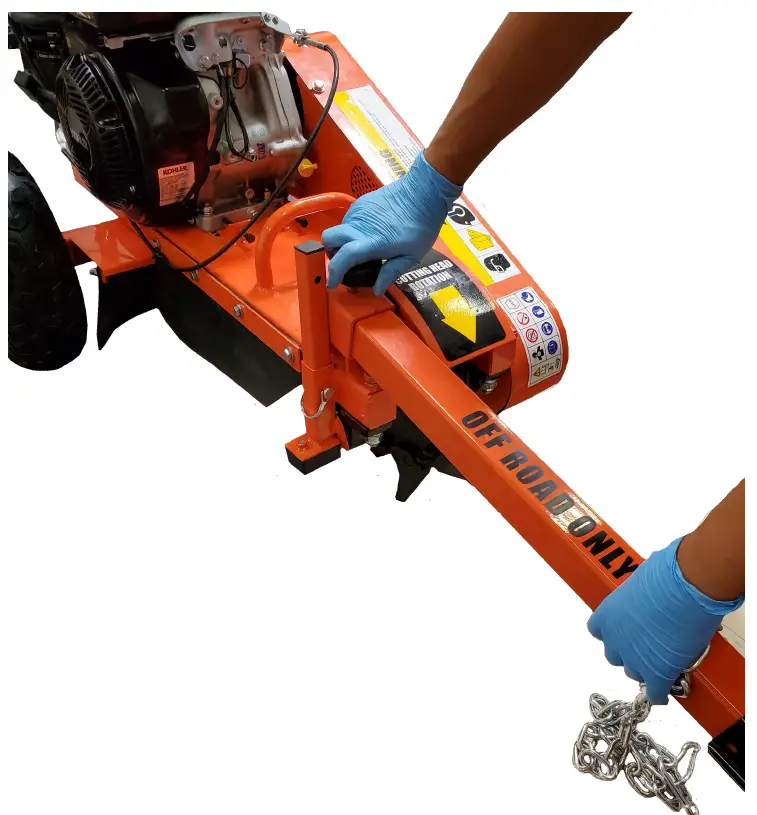 DK2 OPG777 3.5 Cut 14HP Commercial-Grade Stump Grinder TOW BAR ASSEMBLY