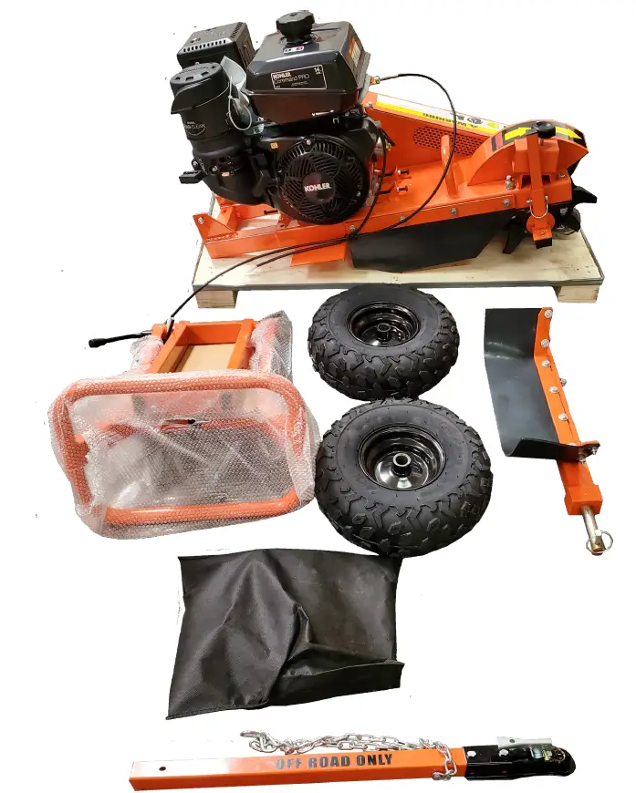 DK2 OPG777 3.5 Cut 14HP Commercial-Grade Stump Grinder unpack