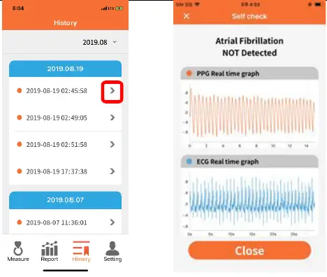 Check detailed result
