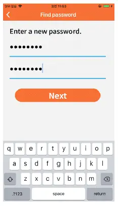 Enter a new password