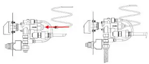 THE OUTDOOR GREATROOM Alcott Fire Table ALC 1224 - valve