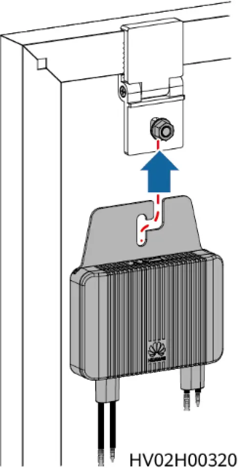 Installing on PV Module Frame 02