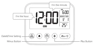 NOKLEAD NK5247 Digital Travel Alarm Clock - figure 2