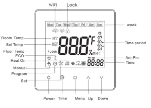 Somgoms TP528 WiFi Heating Room Thermostat - overview