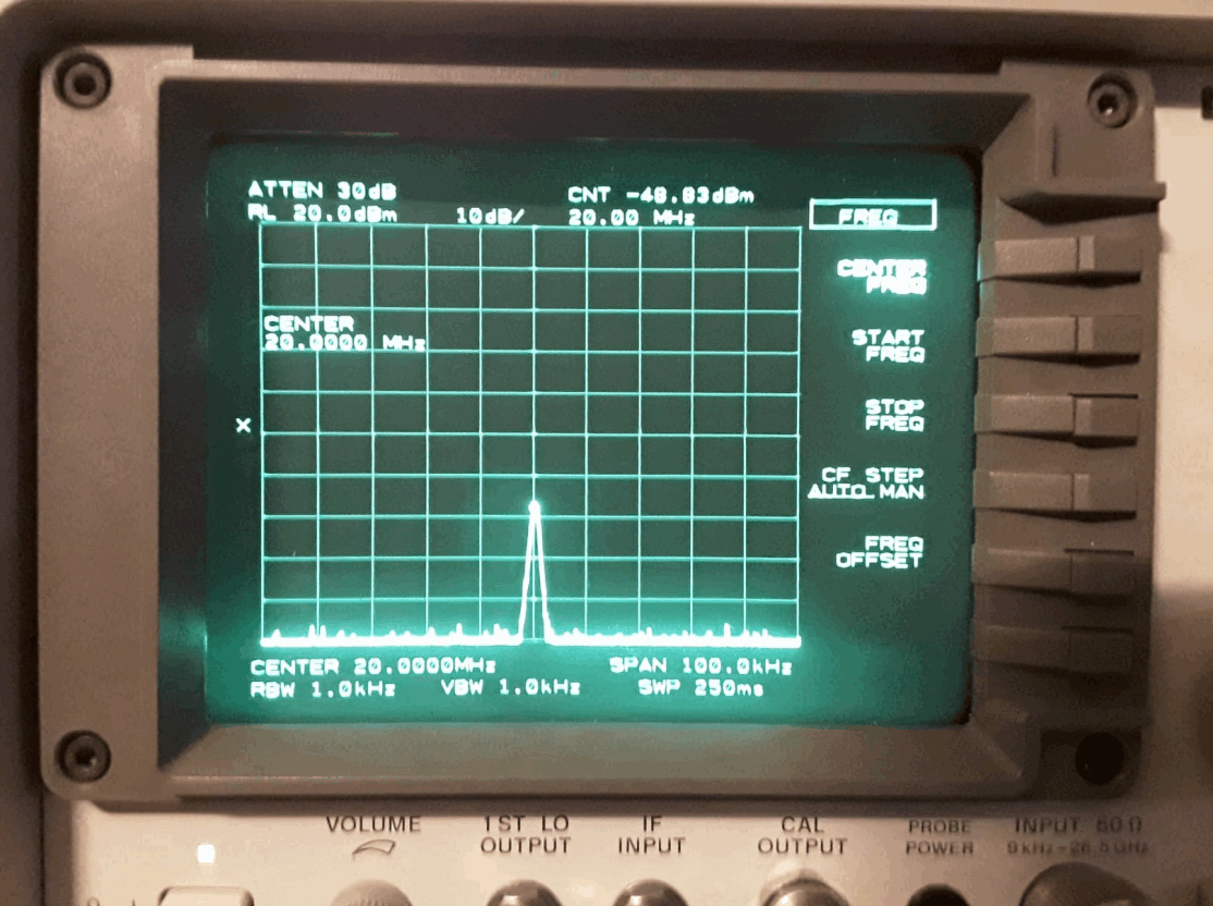 DXpatrol GPSDO 2.0 - Third harmonic -49dBm