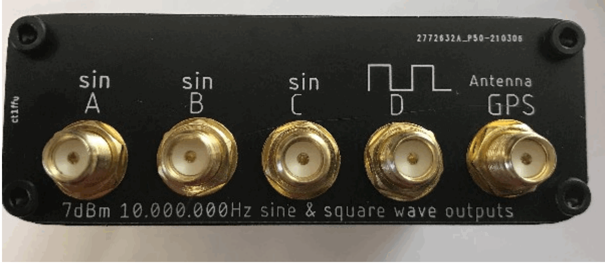 DXpatrol GPSDO 2.0 - back panel