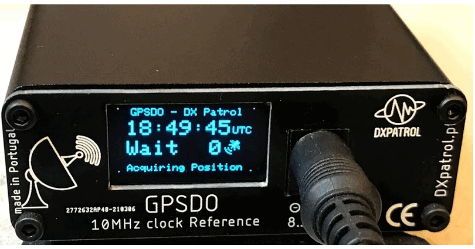 DXpatrol GPSDO 2.0 - front panel