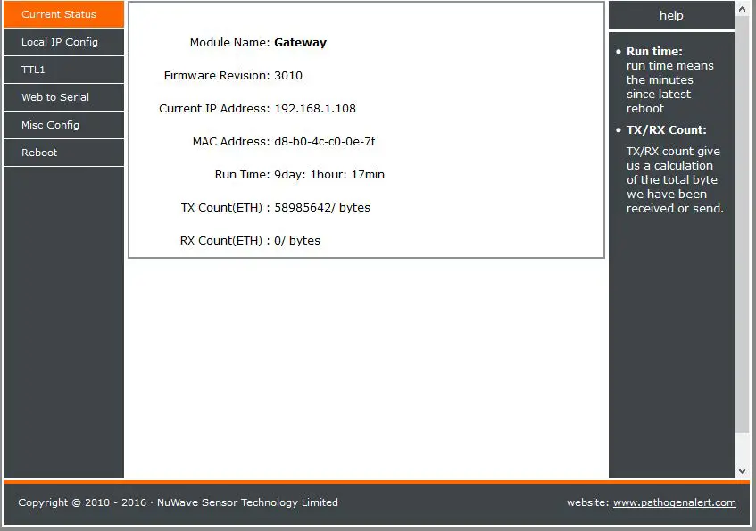 nuwave Sensors TD40v2.1.1 Particle Counter fig14