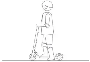 ninebot E22E Kick Scooter - Stand