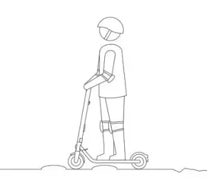 ninebot E22E Kick Scooter - bumpy roads