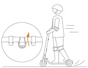 ninebot E22E Kick Scooter - electronic brake