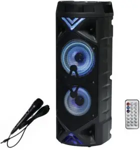 AXESS Double 6.5" LED Bluetooth Speaker PABT6022