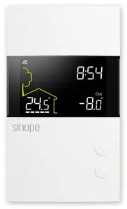 sinope TH1400ZB Smart Low voltage Thermostat